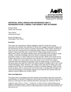 Artificial Intelligence and Indigenous (Self-)Representation: A Model ...